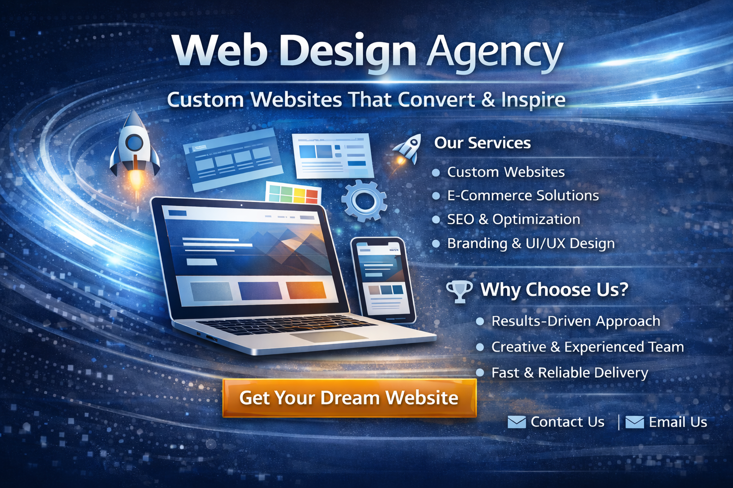 Finalizare Website Premium – Plată Unică  (One-Time Payment) PROMO PRICE.